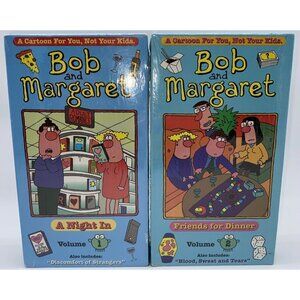 Bob And Margaret VHS Tapes Lot A Night In Volume 1 Friends For Dinner Volume 2
